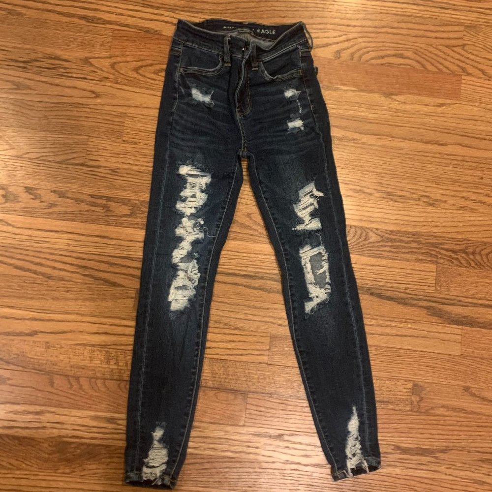 American Eagle high rise jeggings  Size 00 short